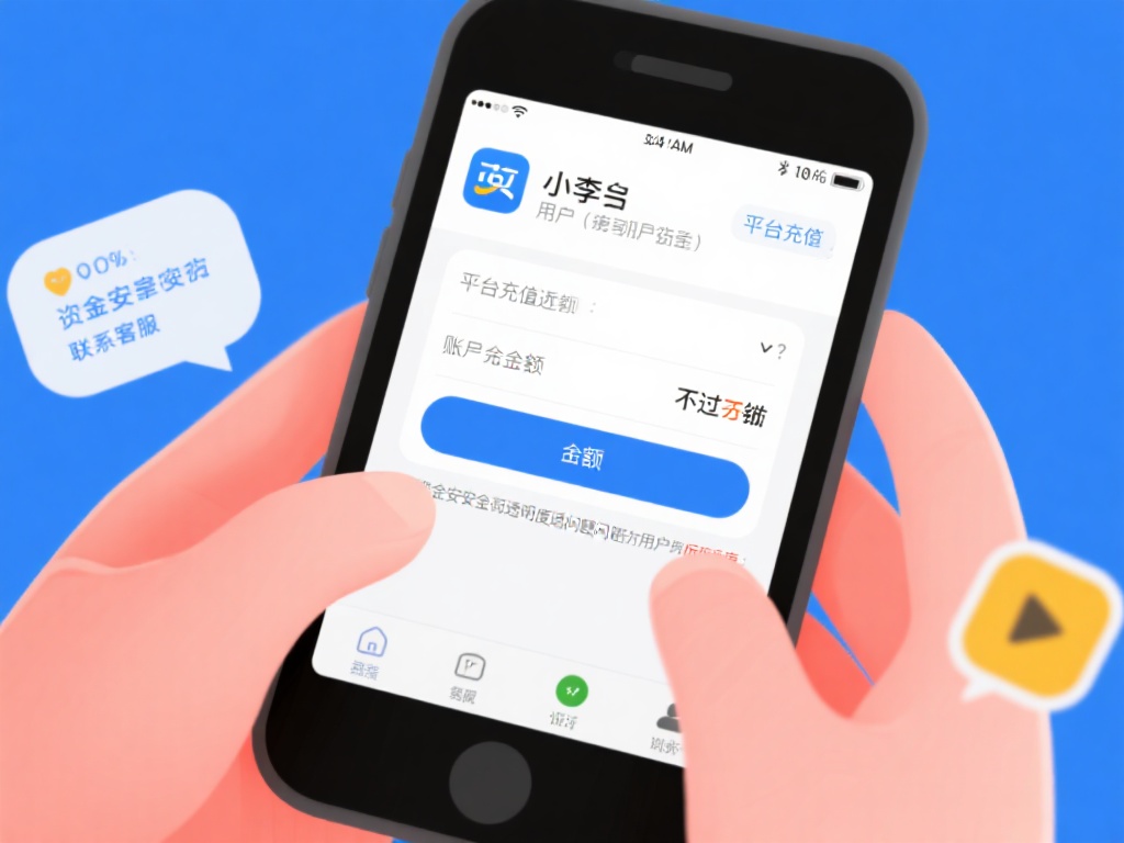 例如，有用户小李（化名）在平台上充值后，发现账户余